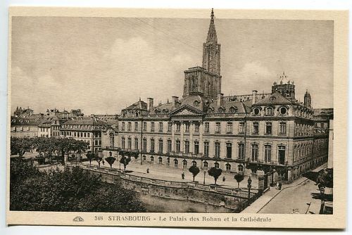 CPA STRASBOURG LE PALAIS DES ROHAN ET CATHEDRALE 110614111650