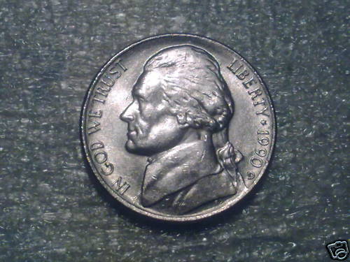 FIVE CENTS USA 1990 D 110613330050