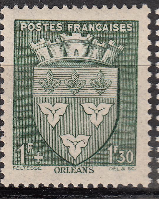 FRANCE TIMBRE N 556 BLASON ORLEANS 121229383610