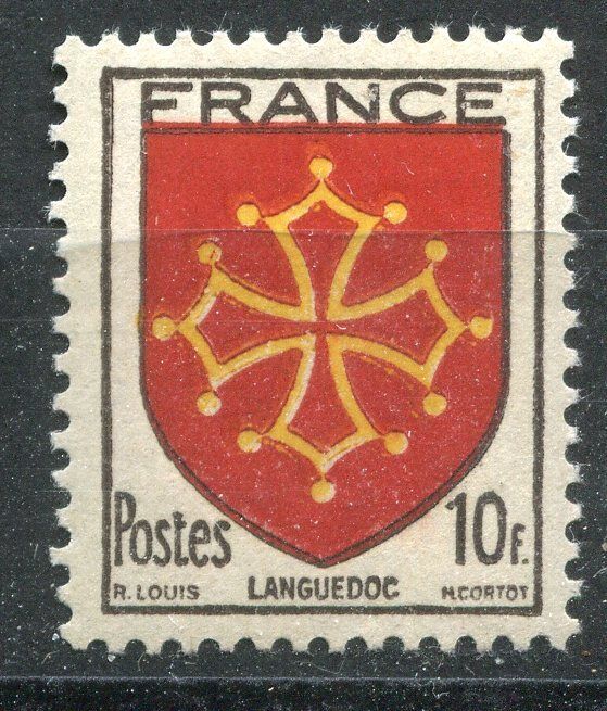 FRANCE TIMBRE N 603 BLASON LANGUEDOC 121229733920