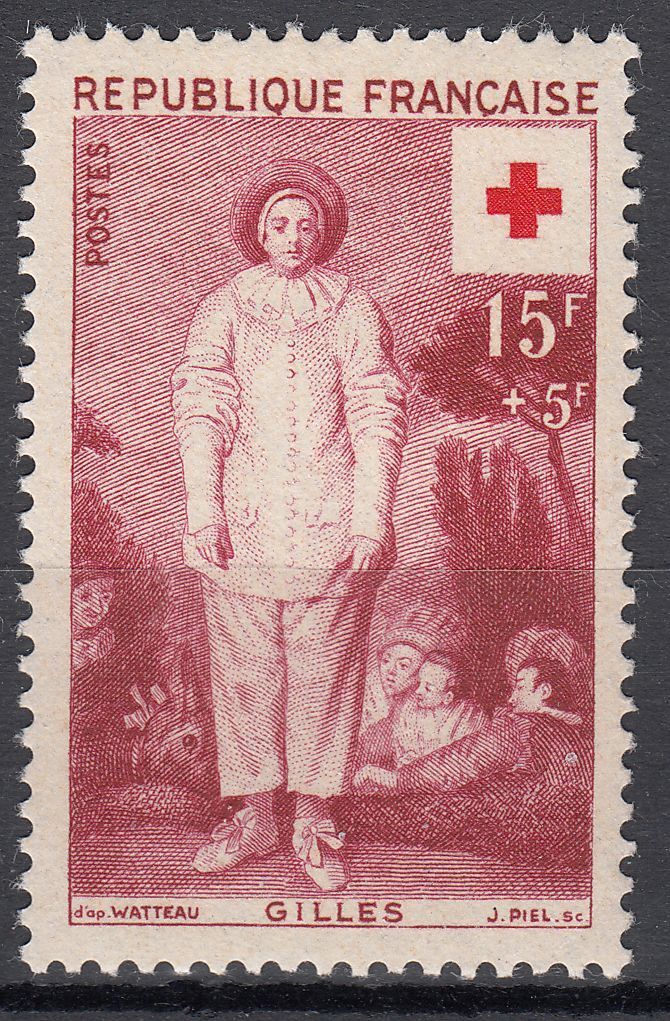 FRANCE TIMBRE NEUF N 1090 CROIX ROUGE GILLES 400655235400