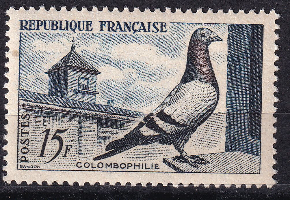 FRANCE TIMBRE NEUF N 1091 PIGEON BLEU SION LAMOTTE 125795476270