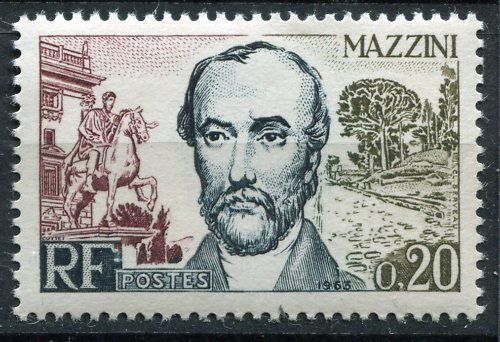 FRANCE TIMBRE NEUF N 1384 MAZZINI ETAT ITALIEN 120659227090