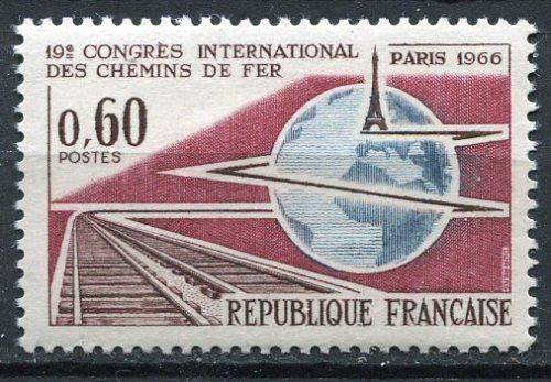 FRANCE TIMBRE NEUF N 1488 CHEMINS DE FER A PARIS 110625532190