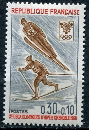 FRANCE TIMBRE NEUF N 1543 JEUX OLYMPIQUES SKI 120661224330