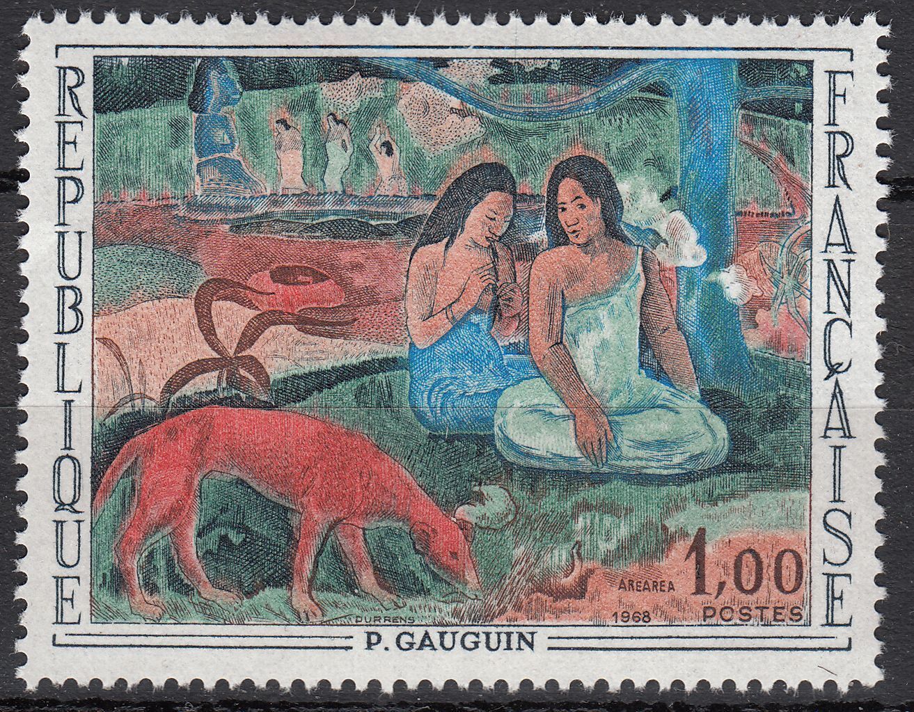 FRANCE TIMBRE NEUF N 1568 L AREAREA DE PAUL GAUGUIN 122287204520