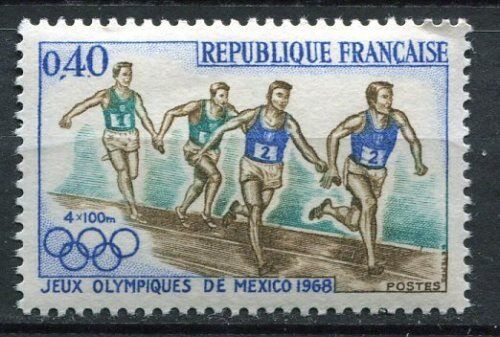 FRANCE TIMBRE NEUF N 1573 JEUX OLYMPIQUES MEXICO 110625534180