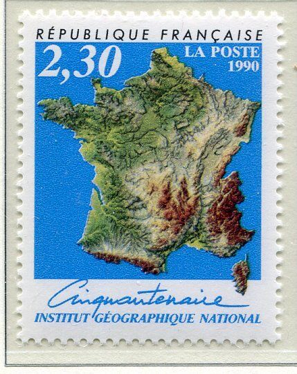 FRANCE TIMBRE NEUF N 2662 CARTE DE FRANCE 401574274580