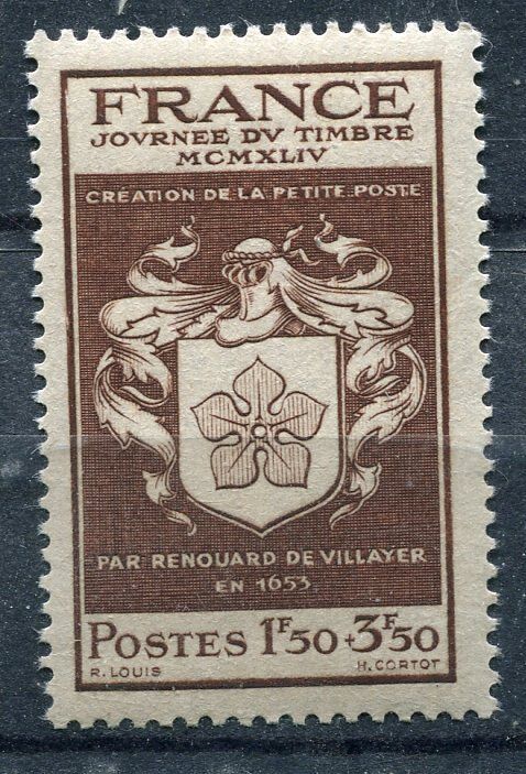 FRANCE TIMBRE NEUF N 668 ECUSSON DE RENOUARD DE VILLAYER 121053794300