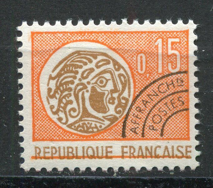 FRANCE TIMBRE PREOBLITERE N 124 OBL TYPE MONNAIE GAULOISE 121498399270