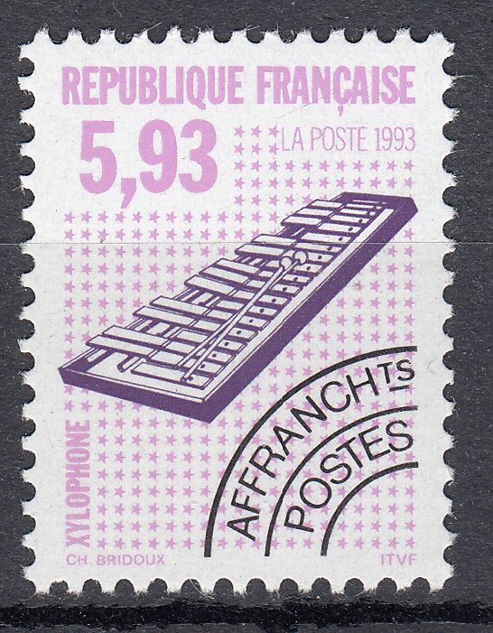 FRANCE TIMBRE PREOBLITERE N 231 XYLOPHONE 123549355620