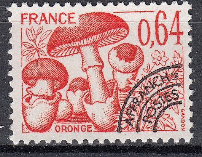 FRANCE TIMBRE PREOBLITERE OBL N 158 CHAMPIGNON ORONGE 123575000970