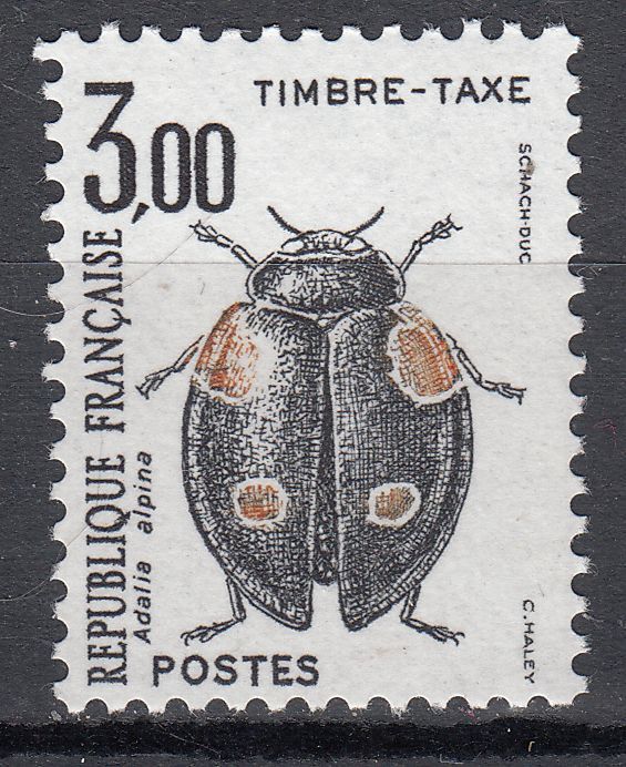 FRANCE TIMBRE TAXE NEUF N 111 INSECT ADELIA ALPINA 401248892380