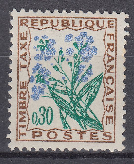 FRANCE TIMBRE TAXE NEUF N 99 fleurs des champs myosotis 401657302390