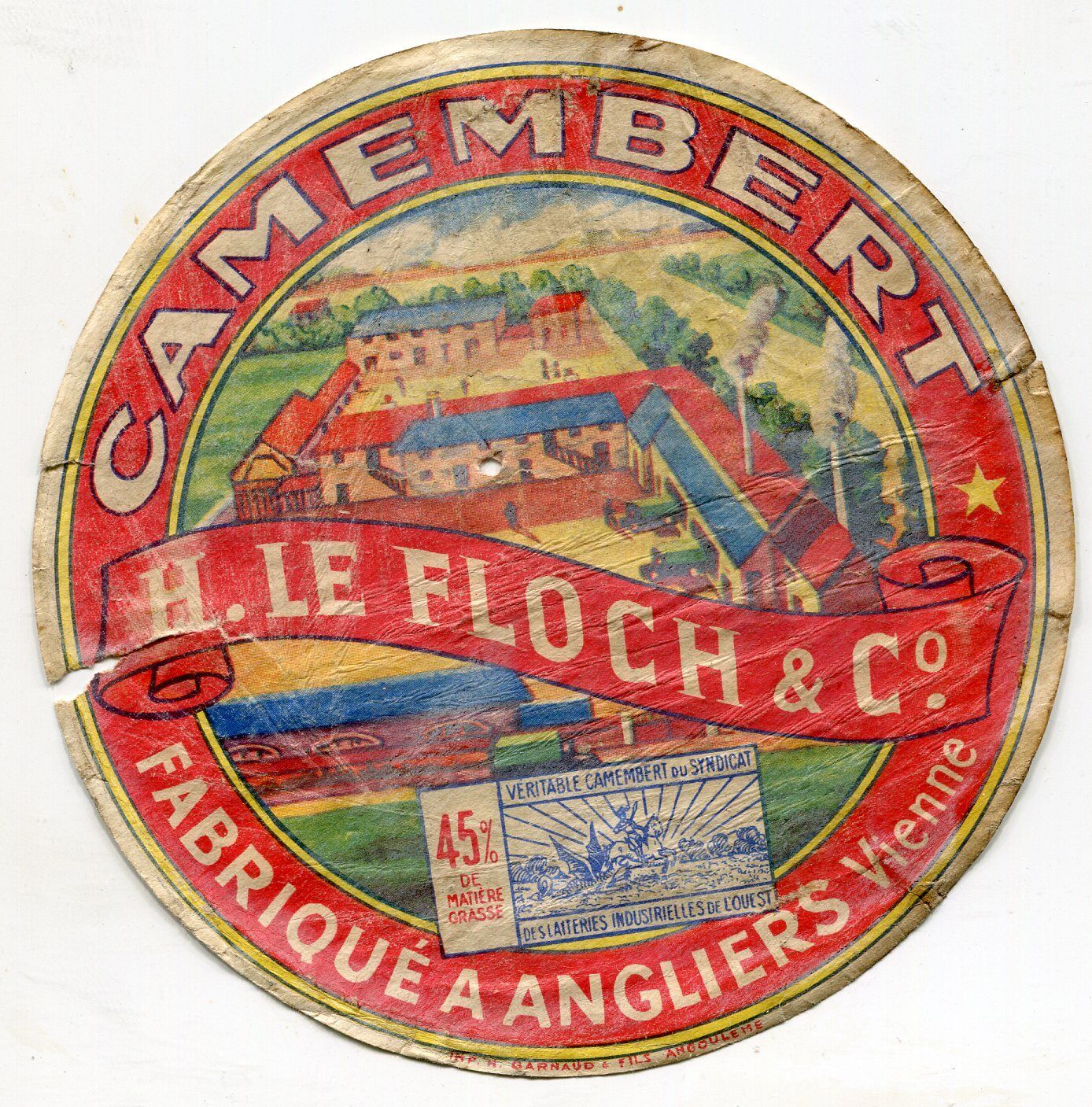 FROMAGE CAMEMBERT H LE FLOCH A ANGLIERS 121585538490