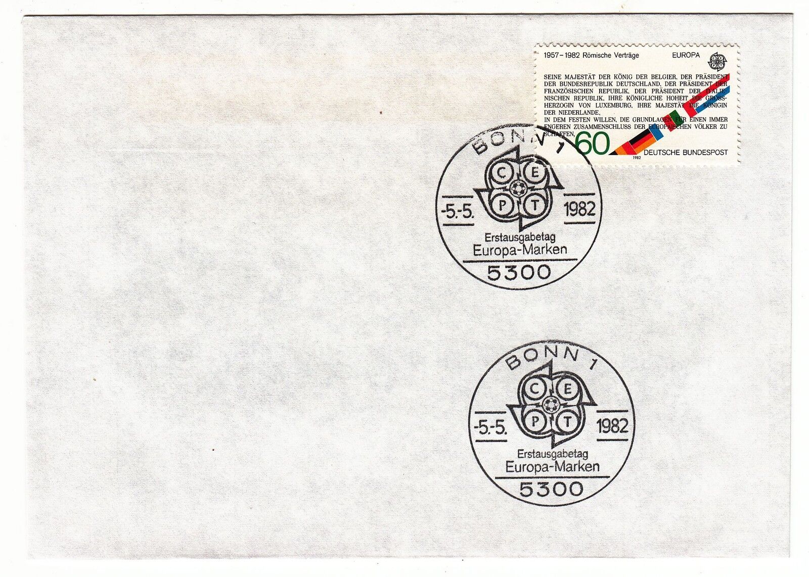 LETTRE COMMEMORATIVE ALLEMAGNE TIMBRE N 963 EUROPA TRAITE DE ROME 401068396550