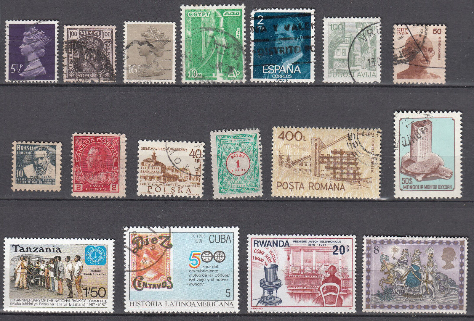 LOT DE TIMBRES A ETUDIER DIVERS PAYS LOT 13 401554366240