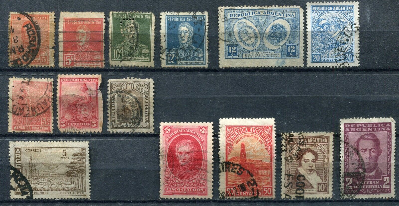 LOT STAMP TIMBRE ARGENTINE ARGENTINA A ETUDIER 121123582910