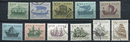 LOT TIMBRES POLSKA NAVIGATION A VOILES 120675750890