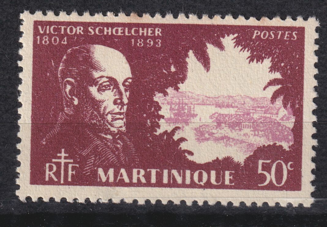 MARTINIQUE TIMBRE COLONIE FRANCE NEUF N 202 VICTOR SCHOELCHER ESCLAVAGE 402977780030