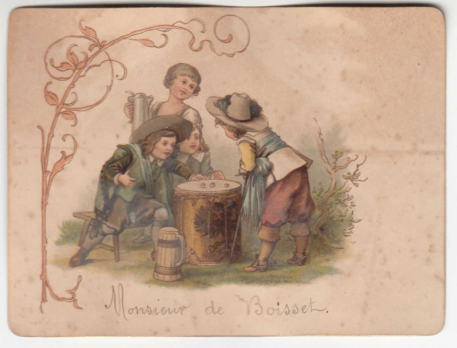 MENU MONSIEUR MAURICE DE BOISSET MOUSQUETAIRE JEU 124019879830