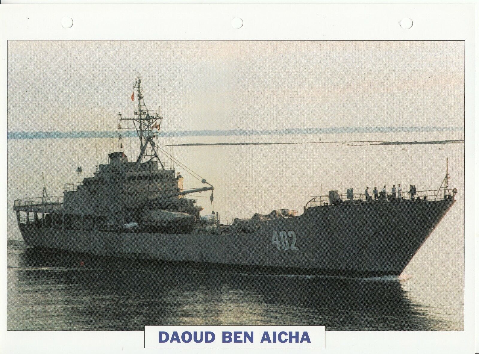 PHOTO BATEAU MILITAIRE BATIMENT DE DEBARQUEMENT DAOUD BEN AICHA MAROC 1977 401767842370