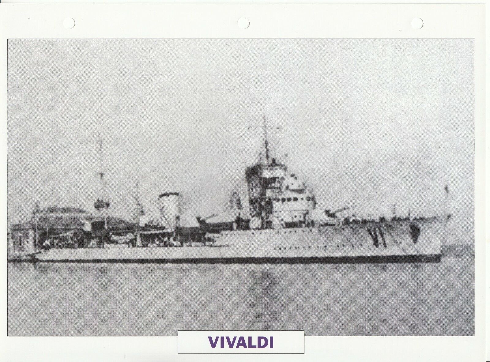 PHOTO BATEAU MILITAIRE CONTRE TORPILLEUR VIVALDI ITALIE 1929 123768034250