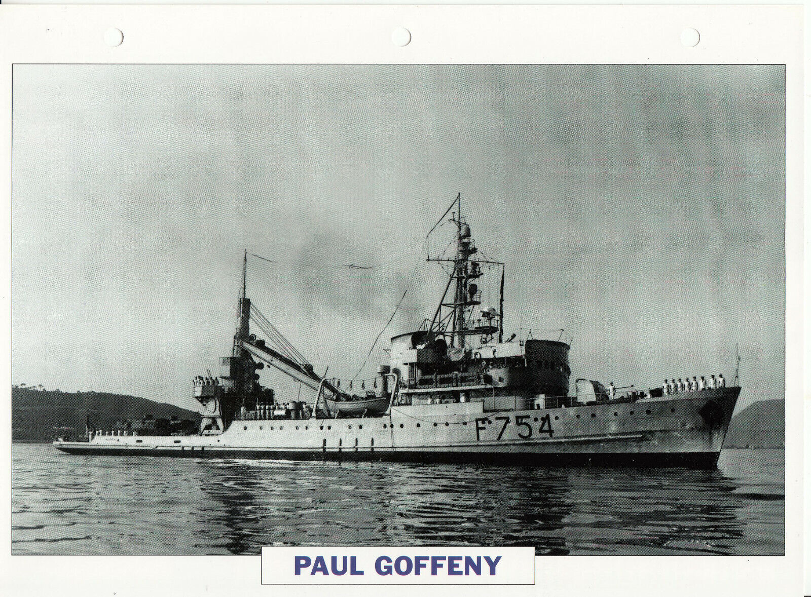 PHOTO BATEAU MILITAIRE DEPANNEUR AVIATION PAUL GOFFENY FRANCE 1941 401777164450