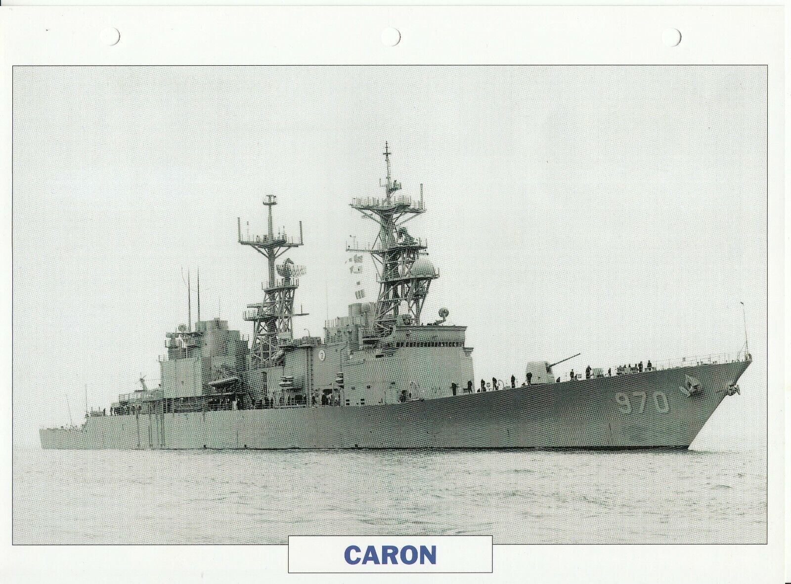 PHOTO BATEAU MILITAIRE DESTROYER CARON USA 1975 123766827770