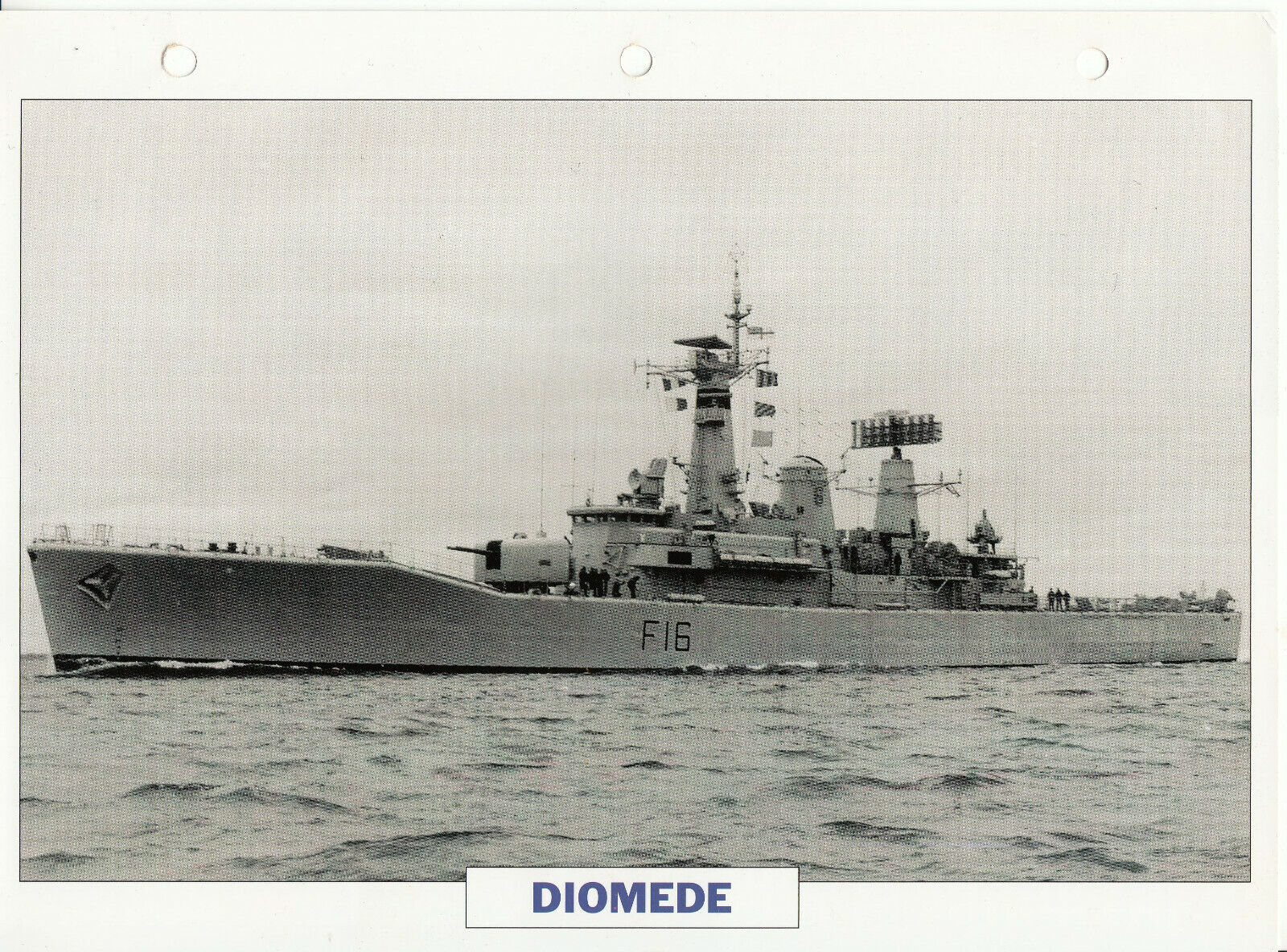 PHOTO BATEAU MILITAIRE FREGATE DIOMEDE GRANDE BRETAGNE 1969 123797980220