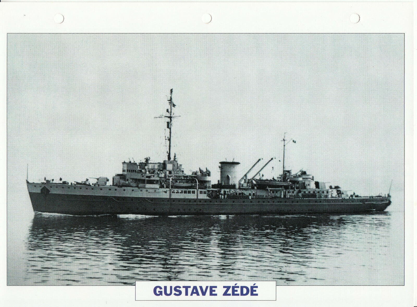 PHOTO BATEAU MILITAIRE NAVIRE AUXILIAIRE GUSTAVE ZEDE FRANCE 1934 401777164470