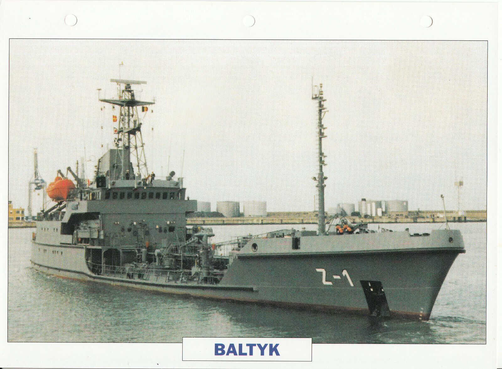 PHOTO BATEAU MILITAIRE PETROLIER LEGER BALTYK POLOGNE 1991 401778981880