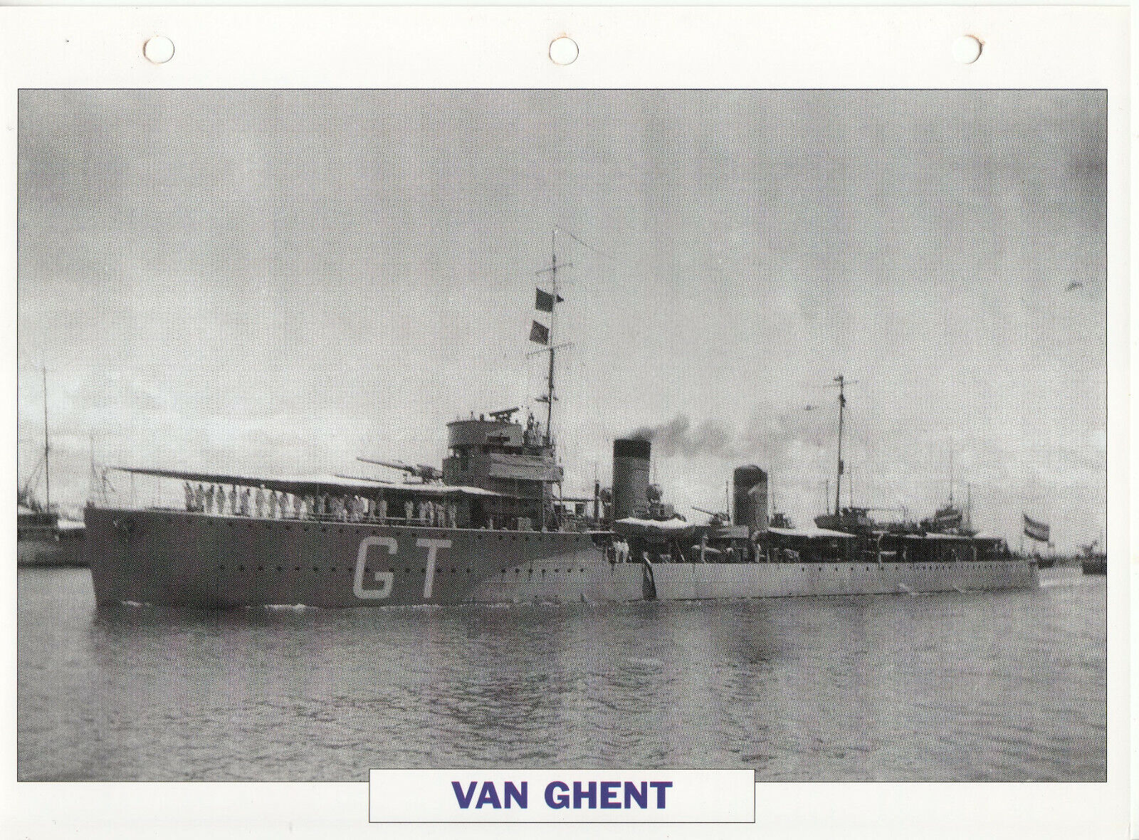 PHOTO BATEAU MILITAIRE TORPILLEUR VAN GHENT PAYS BAS 1926 401780606420