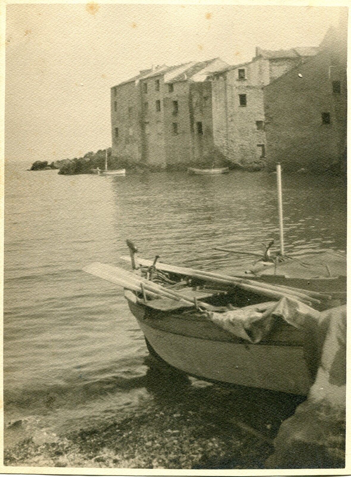 PHOTO CORSE ERBALUNGA BATEAU DE PECHEUR 1925 FORMAT 24 X 17 400805042290