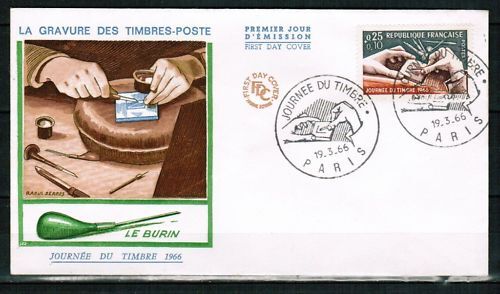 PREMIER JOUR 19031966 GRAVURE DES TIMBRES POSTE 110616726550