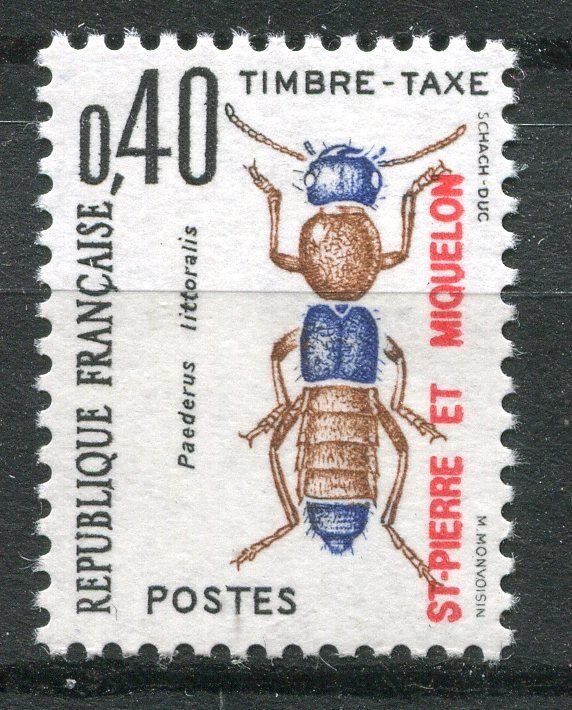 SAINT PIERRE ET MIQUELON TIMBRE TAXE NEUF N 85 INSECTE 121480558910