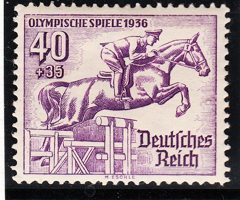 TIMBRE ALLEMAGNE NEUF CHARNIERE N 572 HIPPISME 122107986940