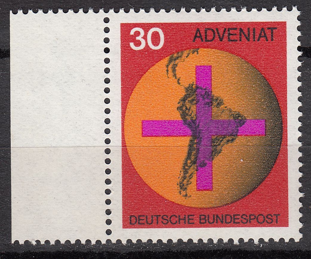 TIMBRE ALLEMAGNE NEUF N 410 CAMPAGNE CATHOLIQUE EGLISE SUD AMERICAINES 122300103590