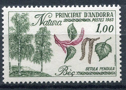 TIMBRE ANDORRE FRANCE NEUF N 311 FLORE BOULEAU BETULA PENDULA 122272201370