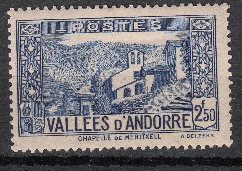 TIMBRE ANDORRE FRANCE NEUF N 87 CHAPELLE DE NOTRE DAME DE MERITXELL 401235234160