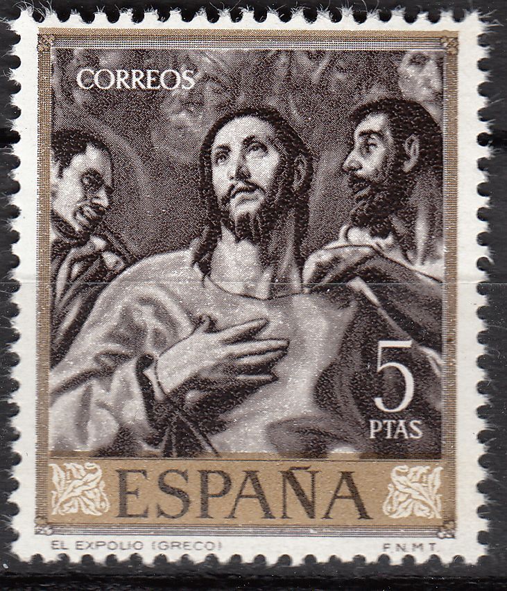 TIMBRE ESPAGNE NEUF N 1015 CHRIST DEPOUILLE DE SES VETEMENTS 401108909470