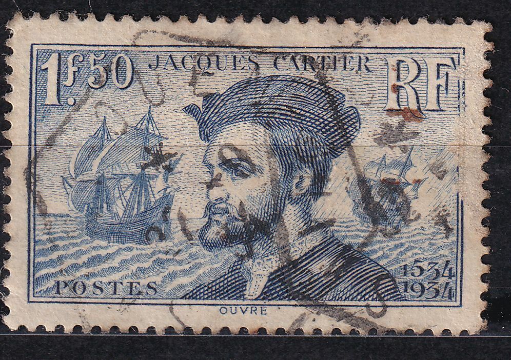 TIMBRE FRANCE OBLITERE N 297 JACQUES CARTIER AU CANADA 125295016450