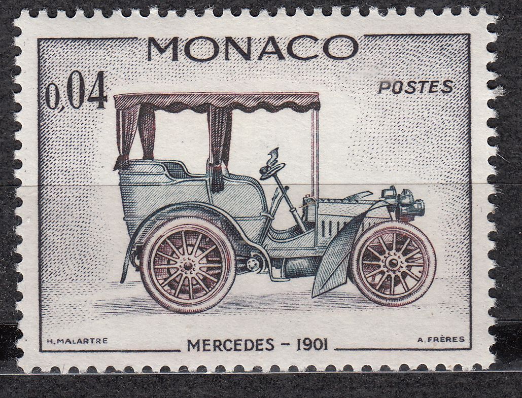 TIMBRE MONACO NEUF N 560 VOITURE MERCEDES 1901 123071195630