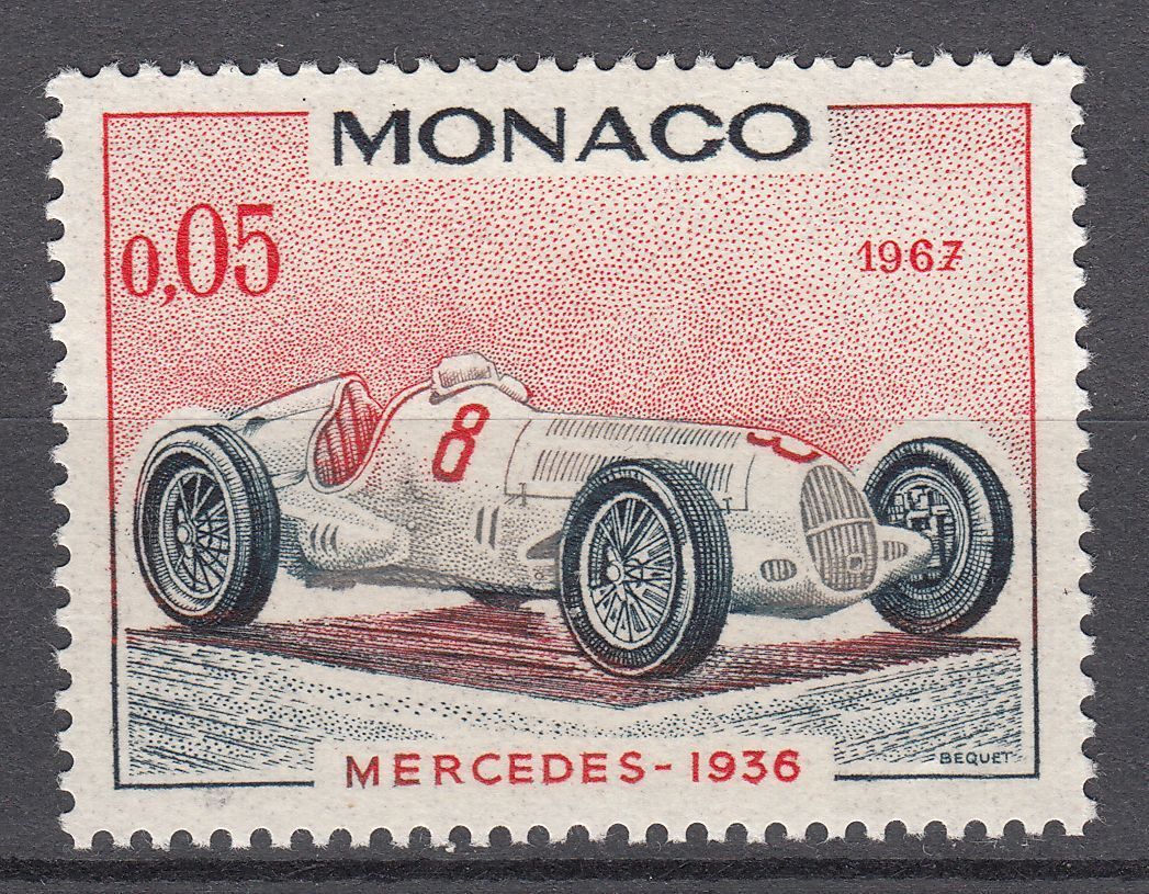 TIMBRE MONACO NEUF N 710 VOITURE DE VAINQUEURS GRAND PRIX MERCEDES 1936 123209660210