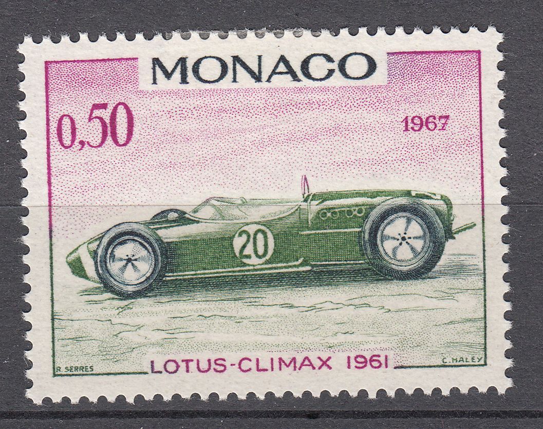 TIMBRE MONACO NEUF N 717 VOITURE DE VAINQUEURS GRAND PRIX LOTUS CLIMAX 1961 123213584020