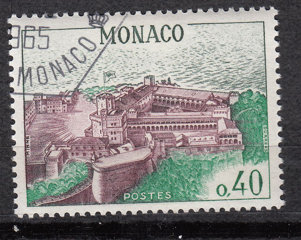 TIMBRE MONACO OBL N 545 A VUE AERIENNE DU PALAIS PRINCIER 123069787110