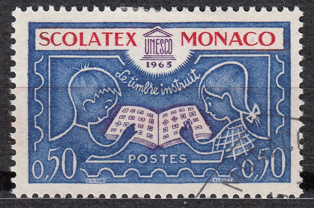 TIMBRE MONACO OBL N 617 SCOLATEX PHILATELIE EDUCATIVE 401525219710