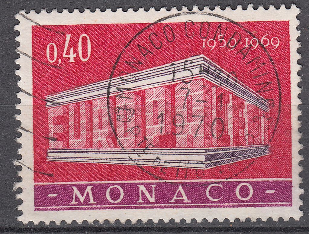 TIMBRE MONACO OBL N 789 EUROPA CONFERENCE EUROPEENNE DES POSTES 401585017390