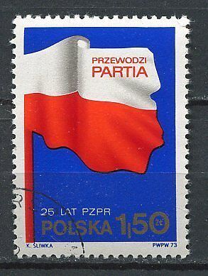 TIMBRE POLSKA 25 ANNIVERSAIRE PARTI TRAVAILLEURS 120674845140