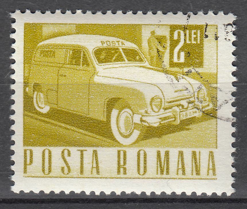 TIMBRE ROUMANIE OBL N 2360 POSTE ET TRANSPORT VOITURE POSTALE 124011841760